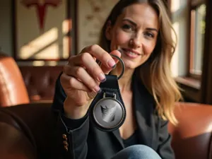 Custom Leather Key Rings Stylish Force Racing Edition